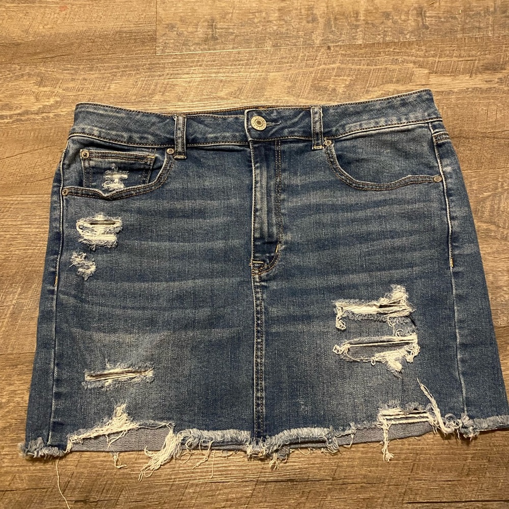 American Eagle Short Jean Skirt